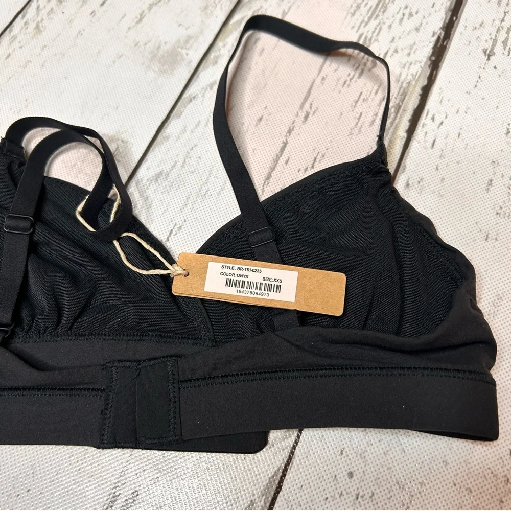 SKIMS Crossover Fits everybody Bralette - Onyx - Sz XXS - NWT